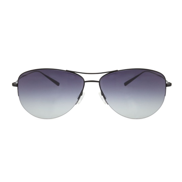 Oliver Peoples Black Strummer with New Gradient Smoke Lenses with case - Picture 1 of 5